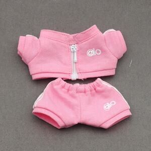 Labubu 4inch bag charm clothes outfits - alo logo - 062375